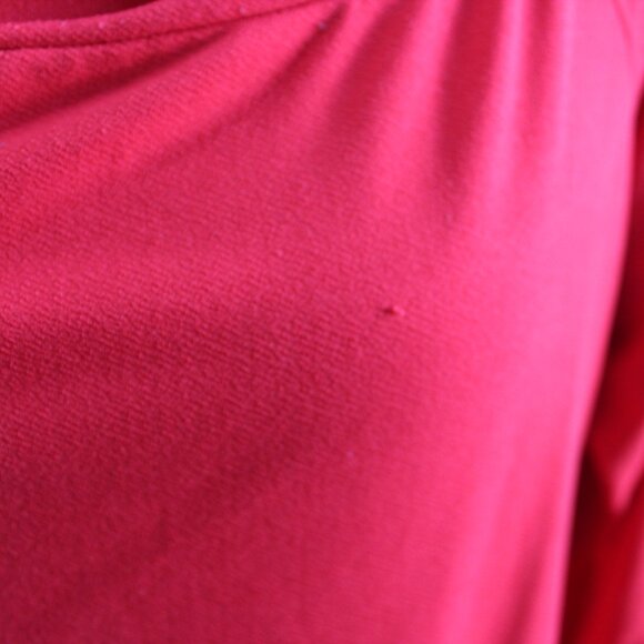 Bold Elements XXL Bright Red Cut-Out Arm Blouse Top Long Sleeve - Picture 2 of 11